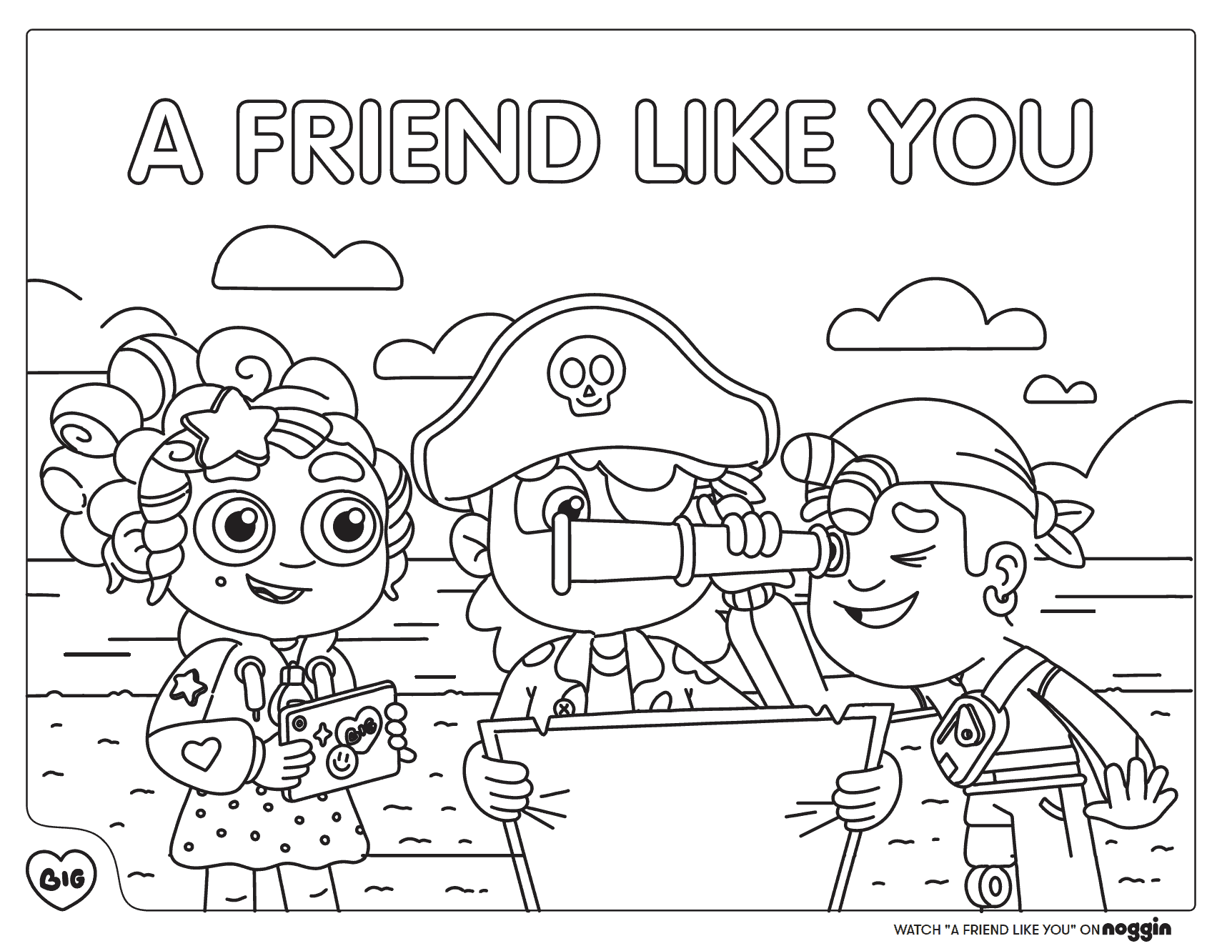 A Friend Like You Coloring Sheet